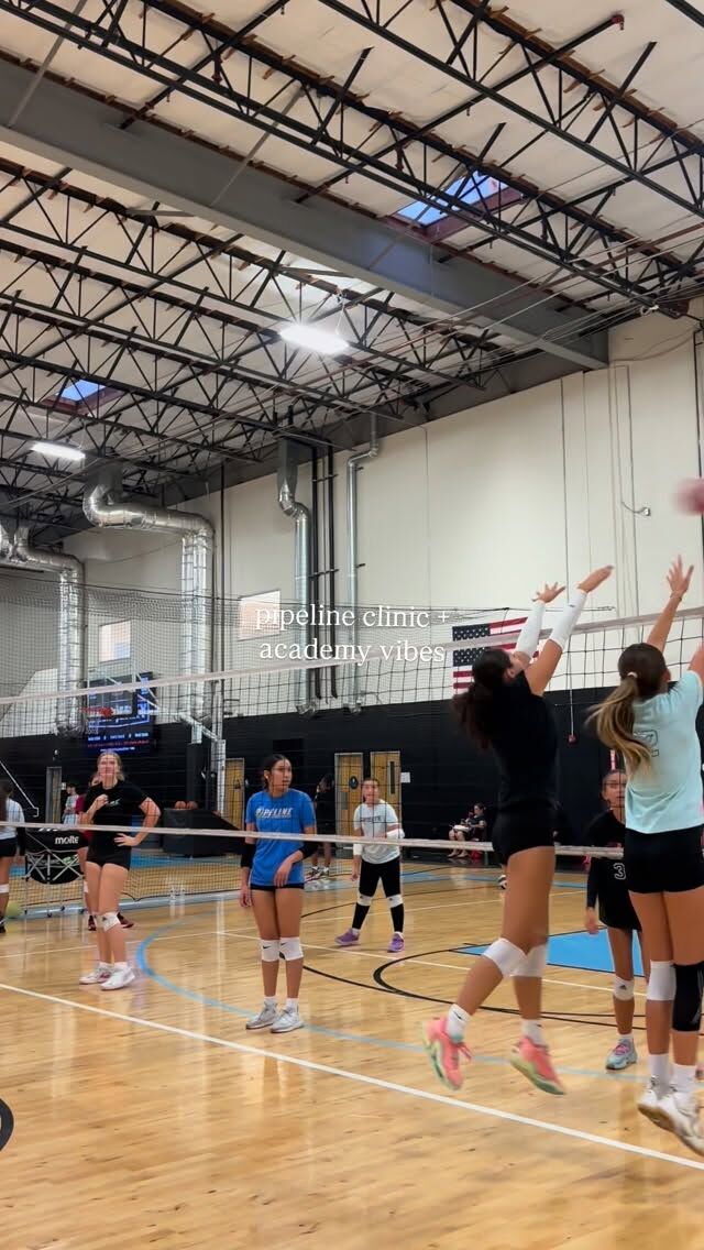 Make sure to sign up for next week’s clinics or academy!! Beginner, intermediate, and national level players are all welcome!! Head to our website in our bio for more info! #work #allin #volleyball #pipeline