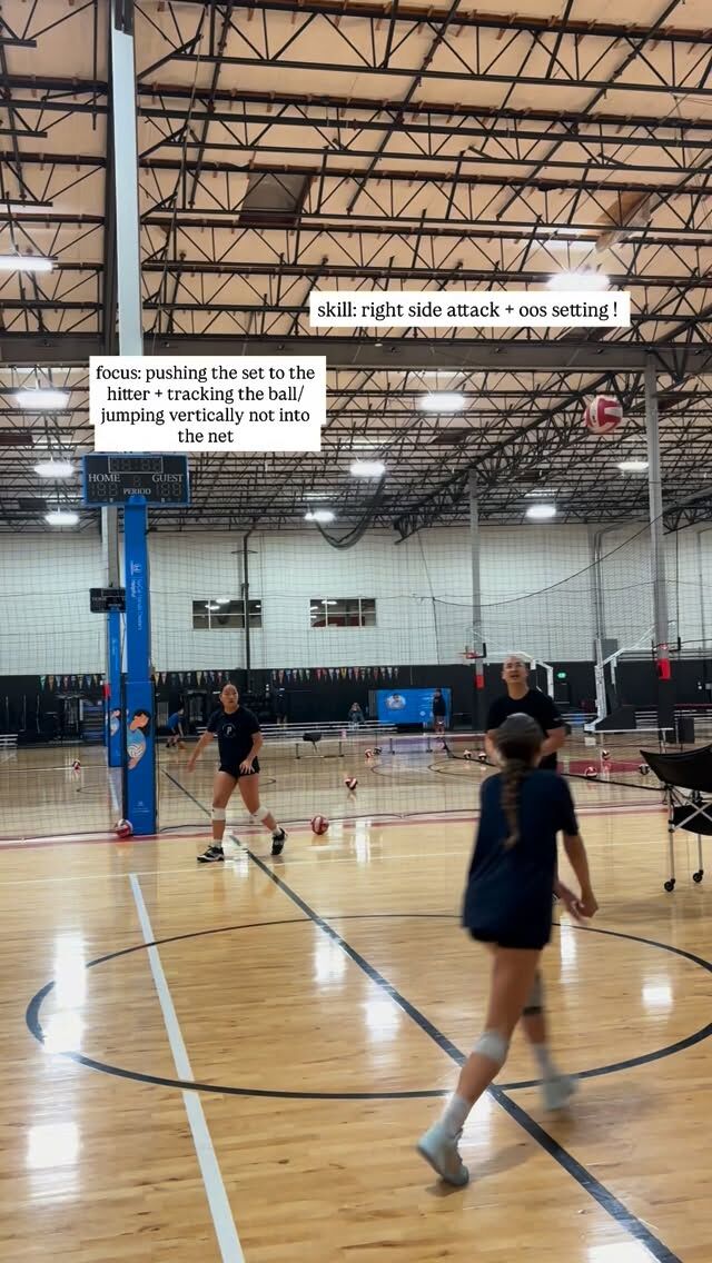 Lessons with coach Joe with some of his athletes getting extra reps!! Let us know what you guys want to see this week! #work #allin #volleyball #pipeline #meetourtrainers