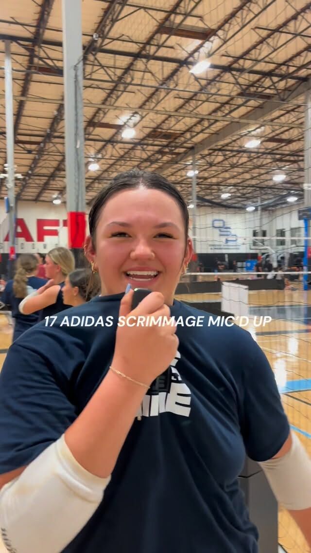 17 Adidas scrimmage Mic’d up Audrey MacRae! Wish them luck for their travel tournament this weekend!! #work #allin #volleyball #micdup #pipeline