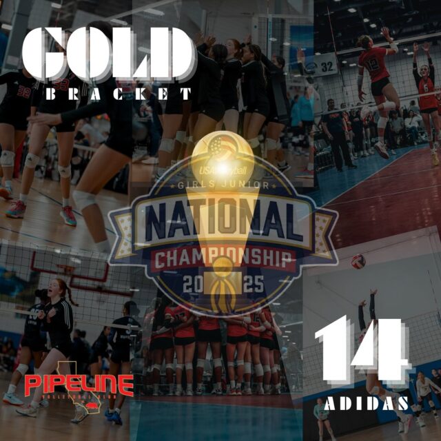 14-Adidas has made it to the Gold Bracket at GJNC! 1st Seed!! Keep pushing girls, you're almost there! 👏🏐 
#WORK.
📸 @norminstormin