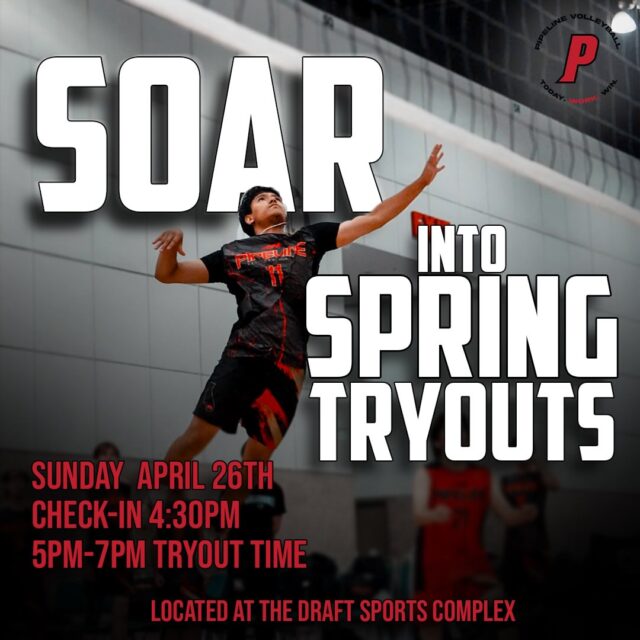 This Sunday, April 26th! Boys spring tryouts! Check in starts at 4:30, try out is 5-7.