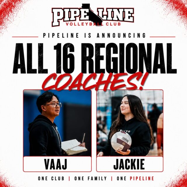 🏐 Meet the coaches leading our 16 Regional teams! ❤️

We’re so excited to introduce the coaches# who will be guiding our 16 Regional athletes throughout the upcoming season! Each coach brings their own passion for the game, experience, and dedication to creating an environment where our athletes can learn, compete, and continue to grow.

Help us give a warm Pipeline welcome to coach Vaaj & coach Jackie our incredible 16 Regional coaching staff! We can’t wait to see the impact they’ll have on their athletes and all the memories they’ll create together this season. Let’s make it a great one! 💎🔥

❤️ One Club. One Family. One Pipeline.

#PipelineVC #PipelineVolleyball #16Regional #ClubVolleyball VolleyballFamily PipelineProud RoadToNationals